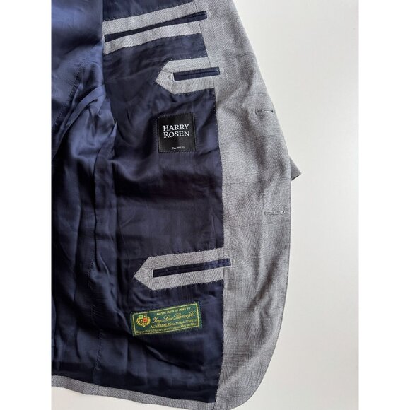 NWOT Men's Custom ATELIER MUNRO Loro Piana Grey Check Wool 2-Piece Suit, Size 50 - Picture 14 of 16